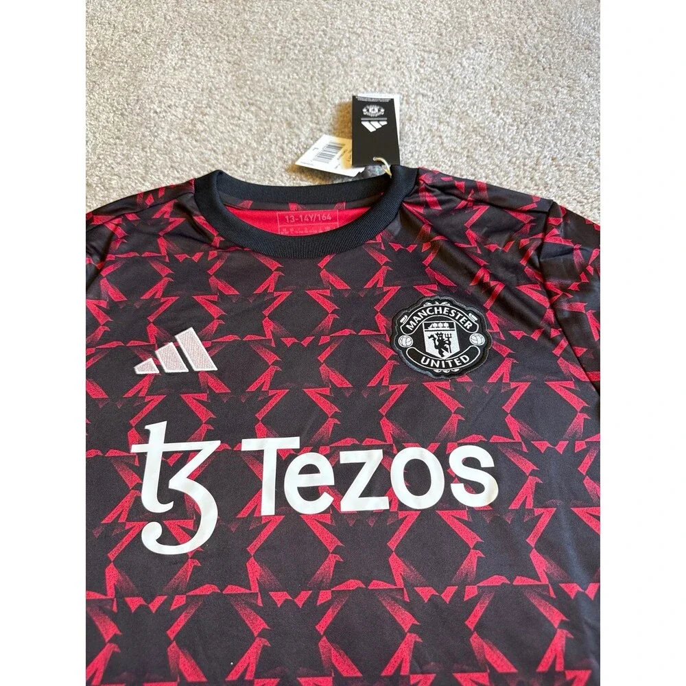 Manchester United Adidas Youth NWT Practice Jersey Size XL